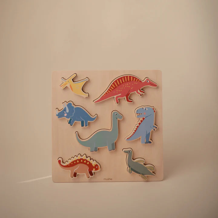 wooden dino puzzle