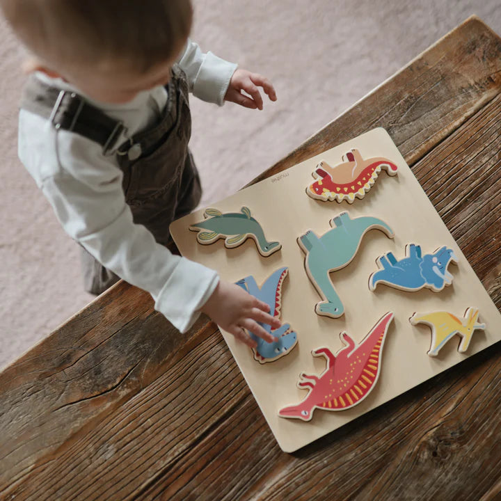 wooden dino puzzle