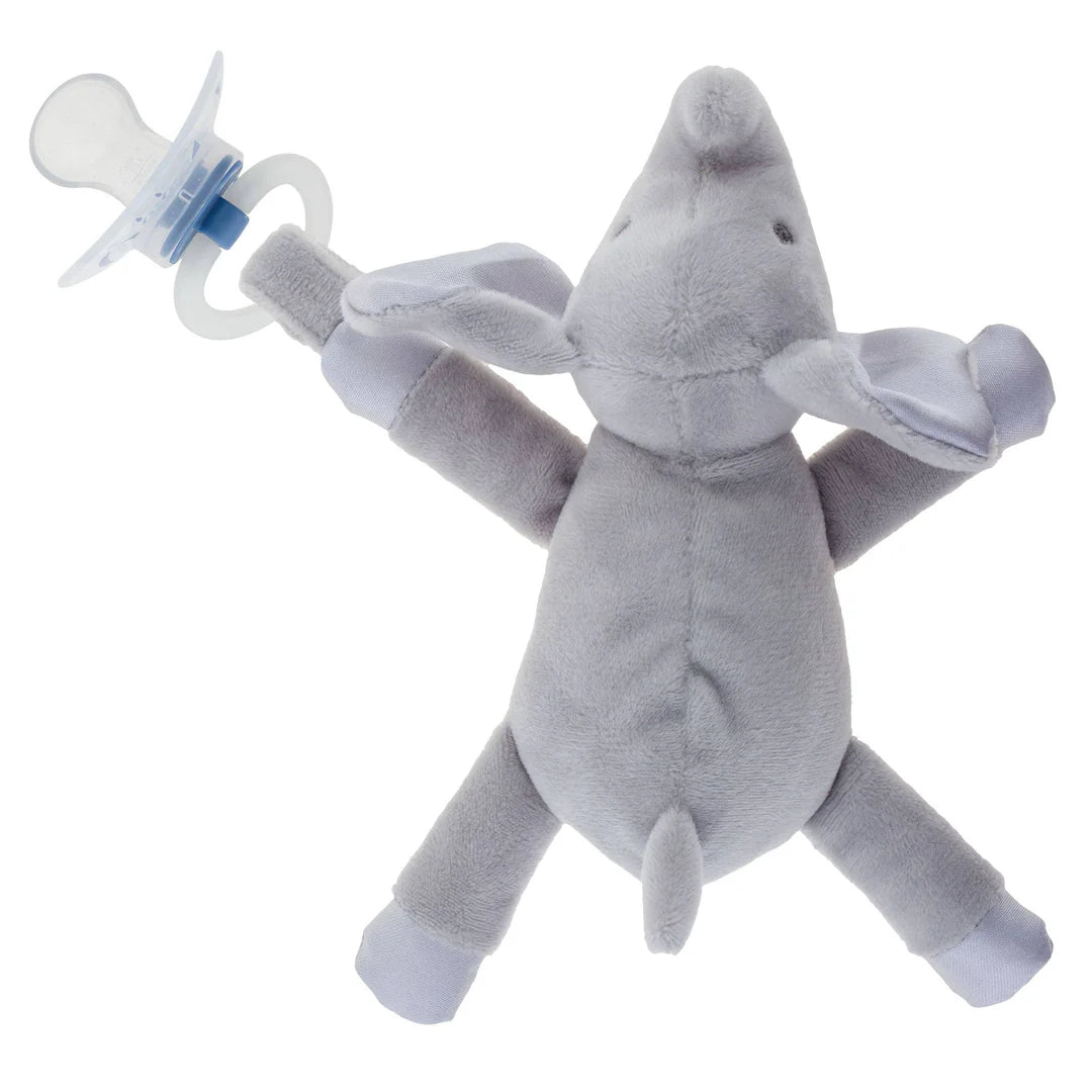 pacifier plush - elephant