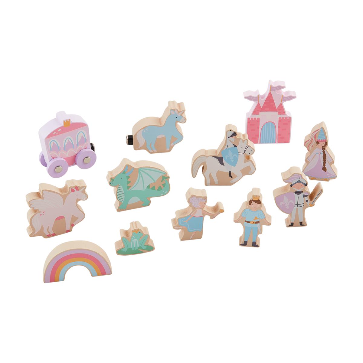 wood princess toy set
