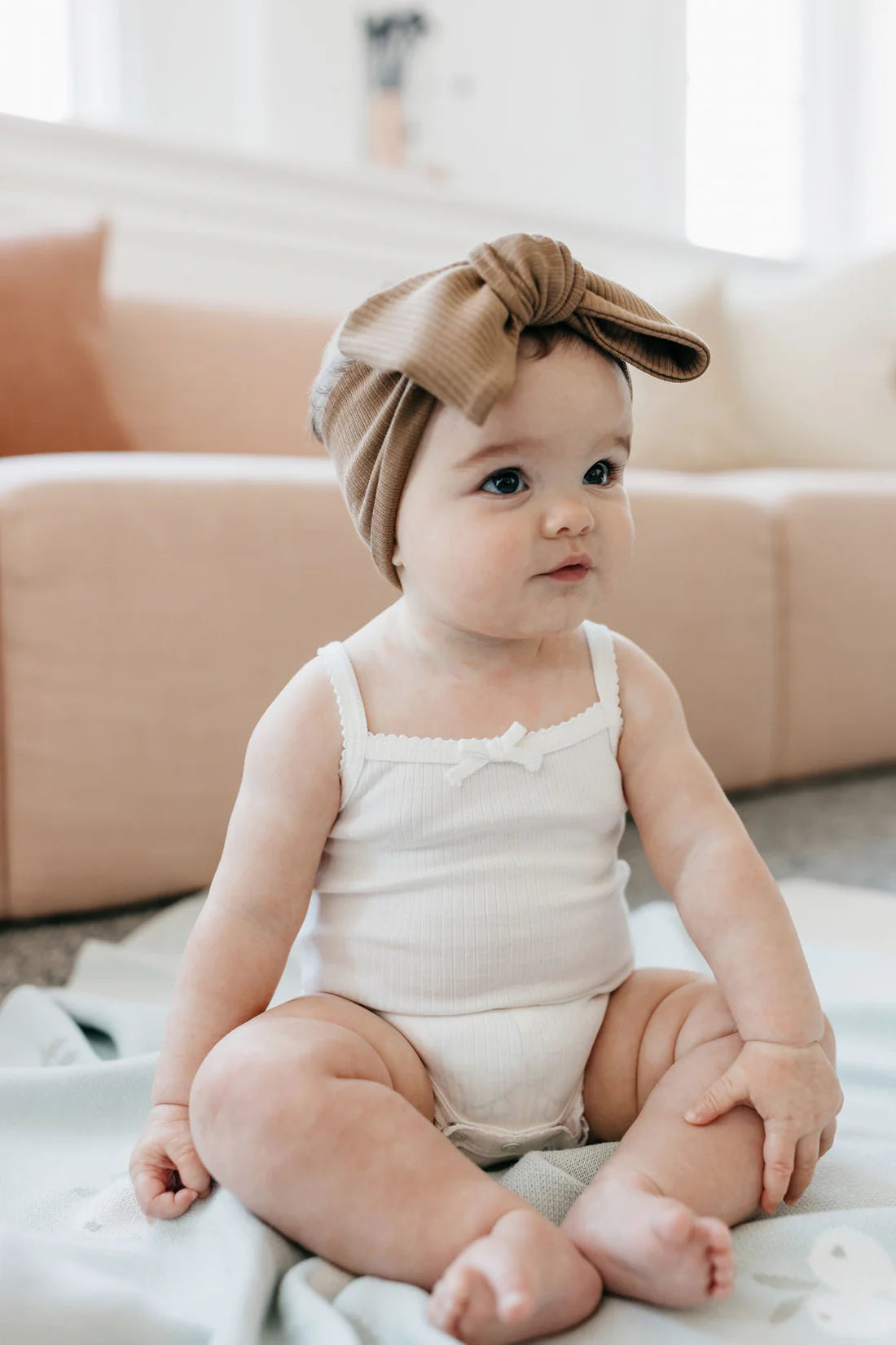 Organic Cotton Modal Headband - Crème Caramel