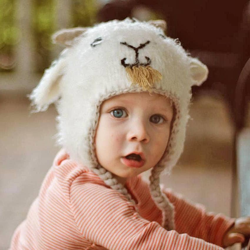goat earflap beanie hat