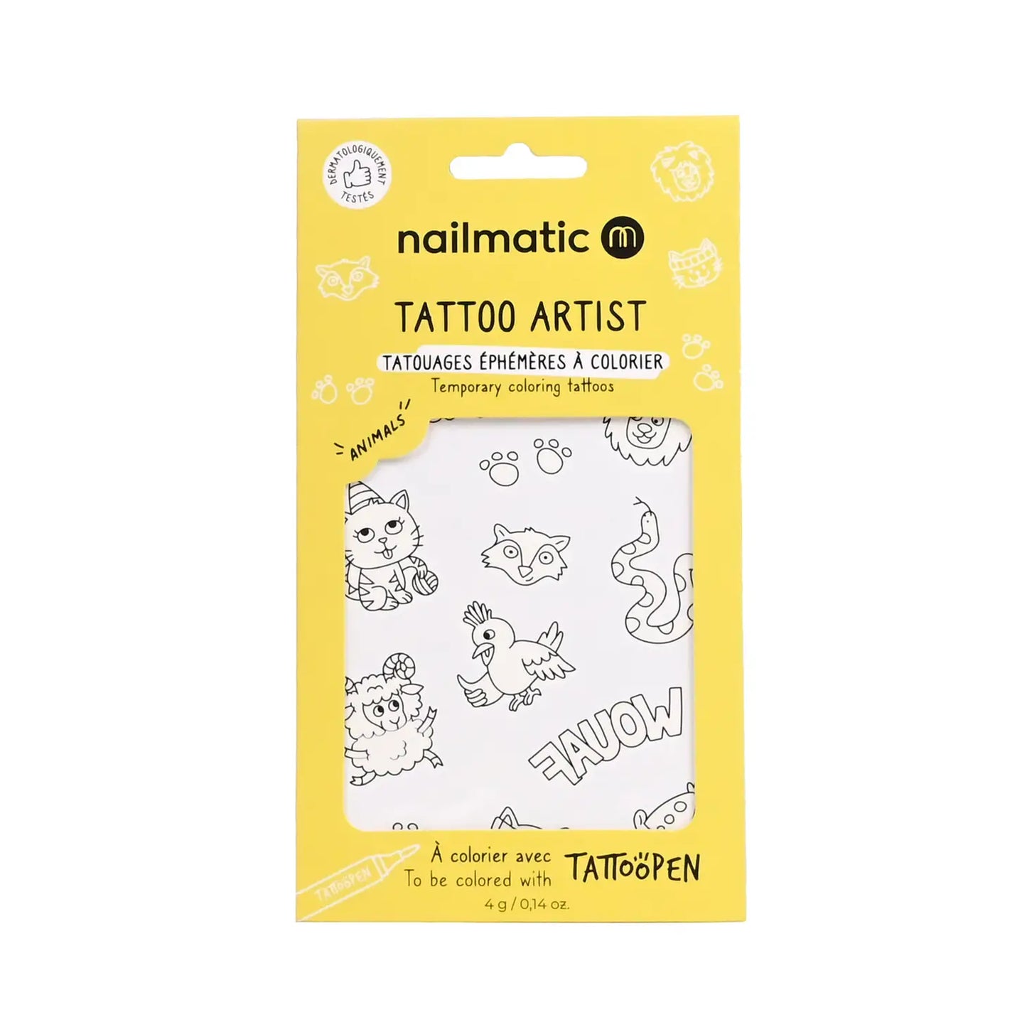 temporary tattoos to be colored in