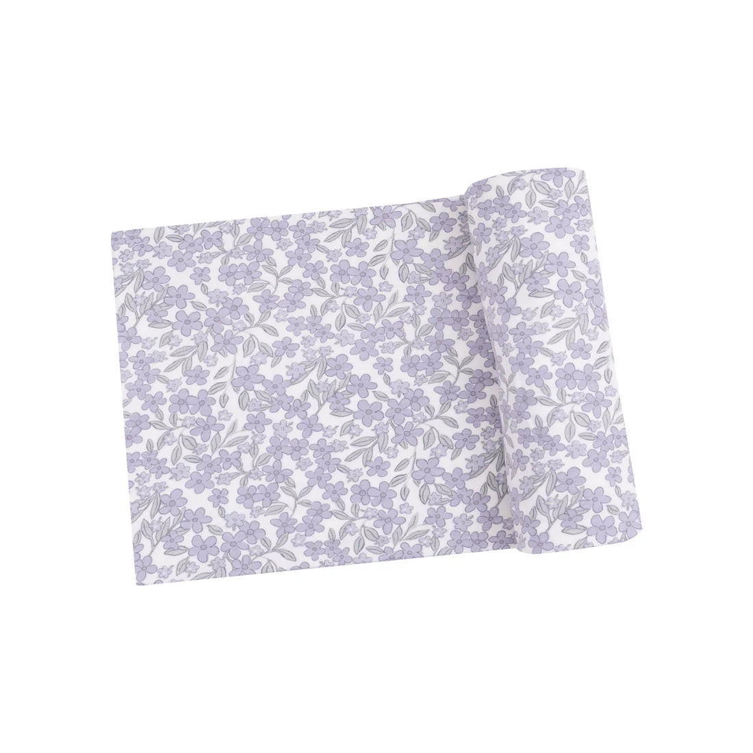 forget me not floral swaddle blanket