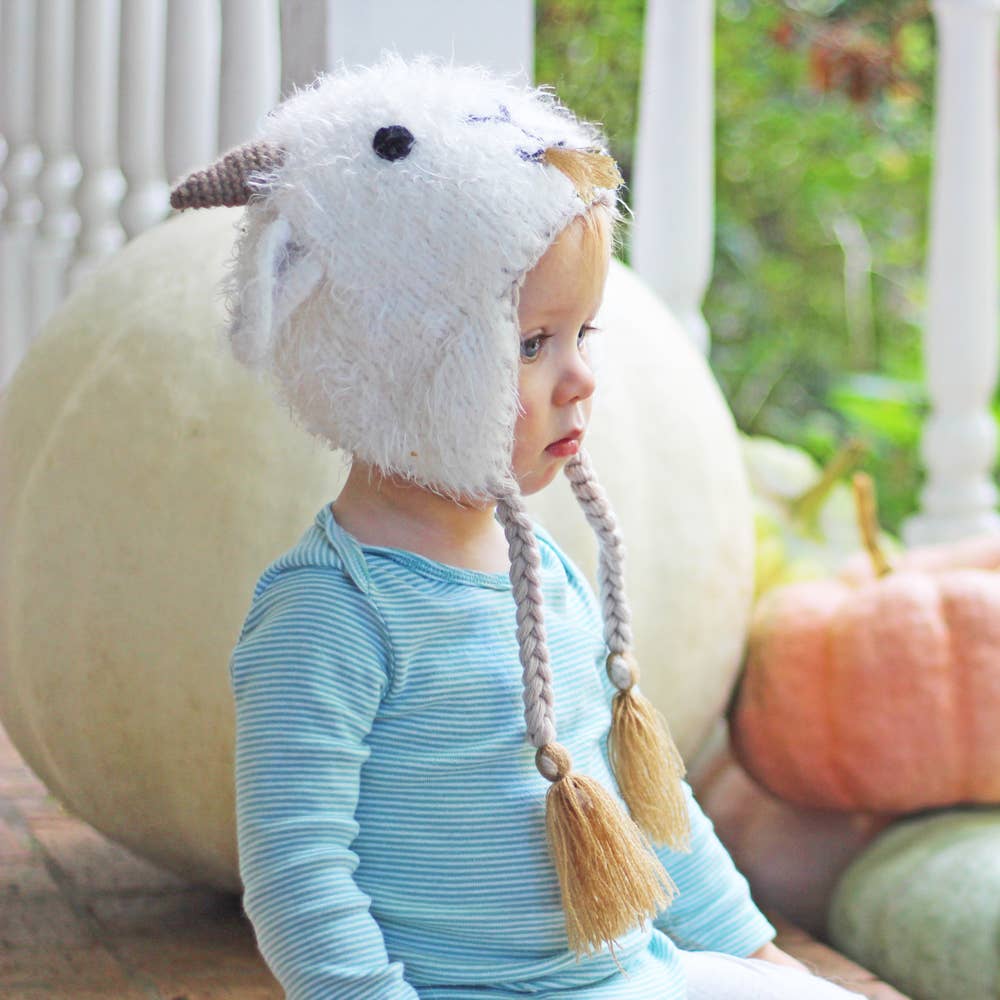 goat earflap beanie hat