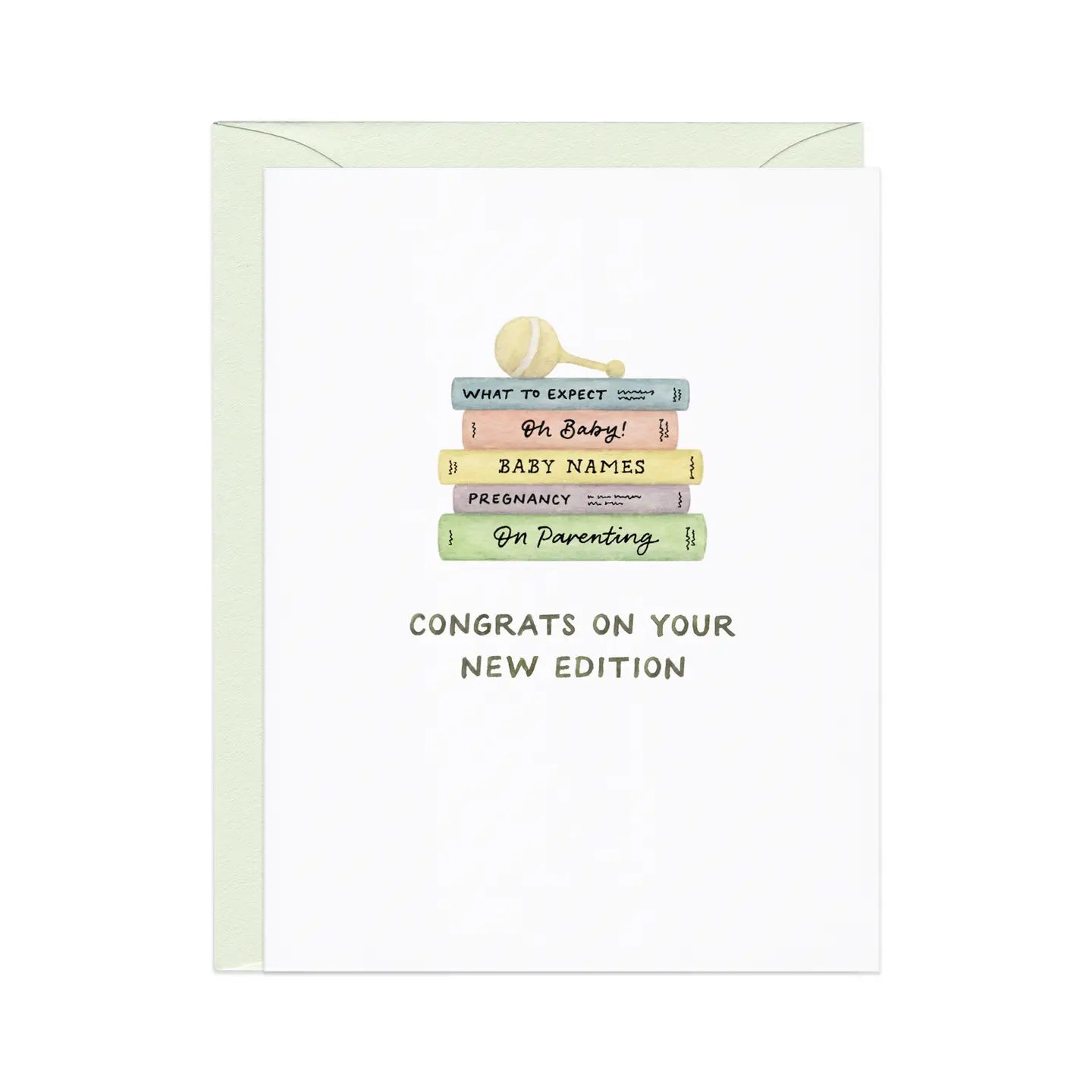 New Edition — Book Pun New Baby Congrats Card