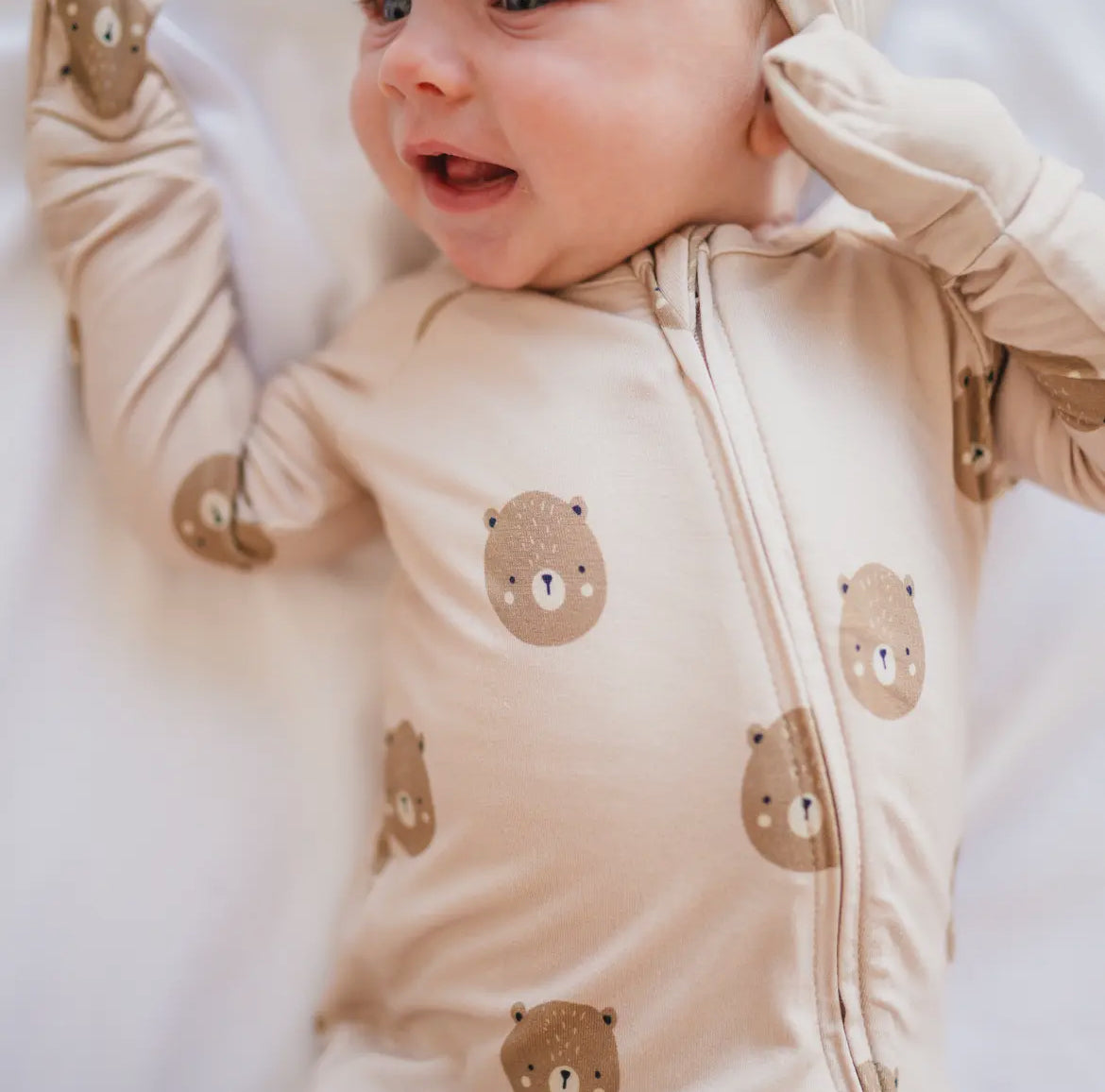 Teddy Bamboo 2-Way Convertible Zip Romper