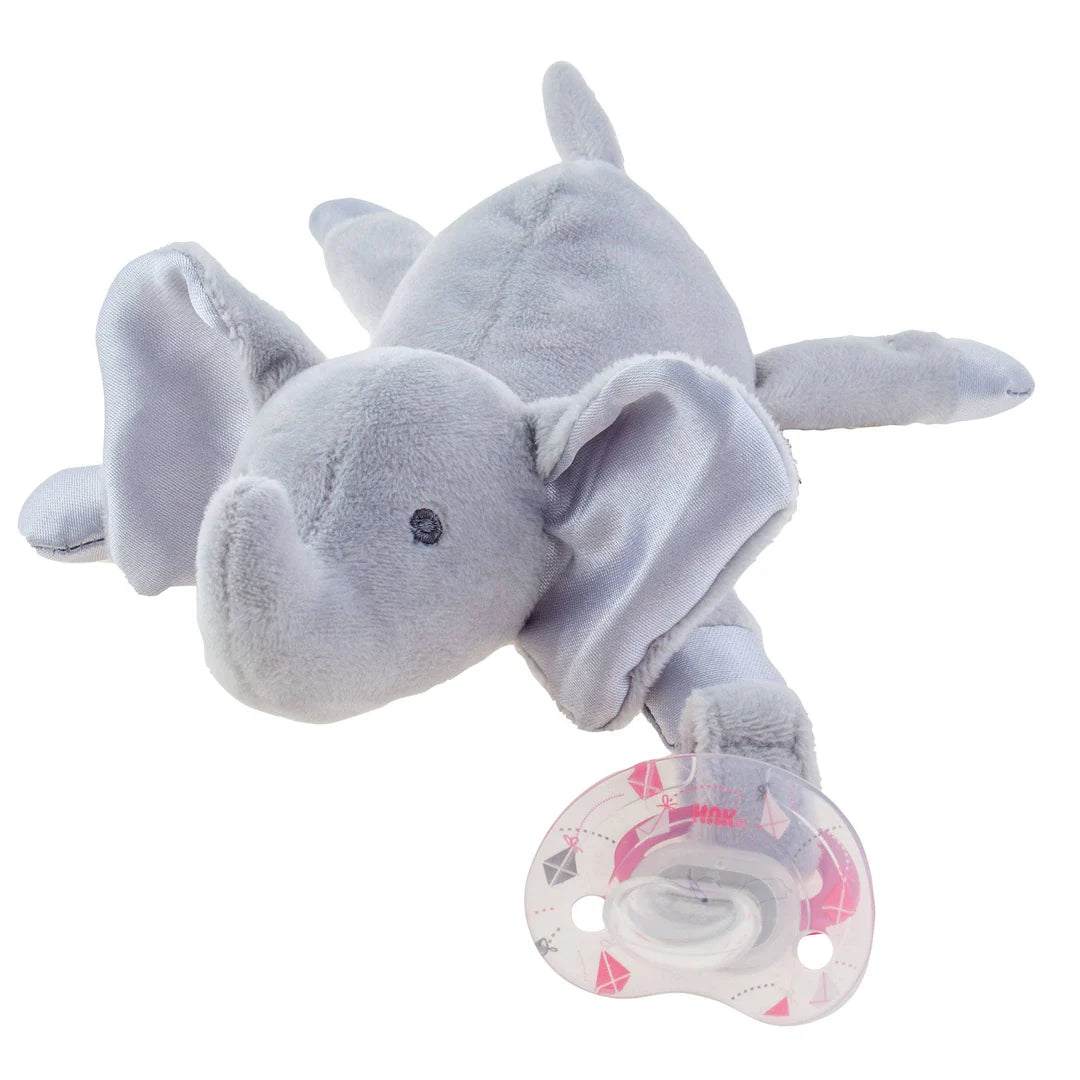 pacifier plush - elephant