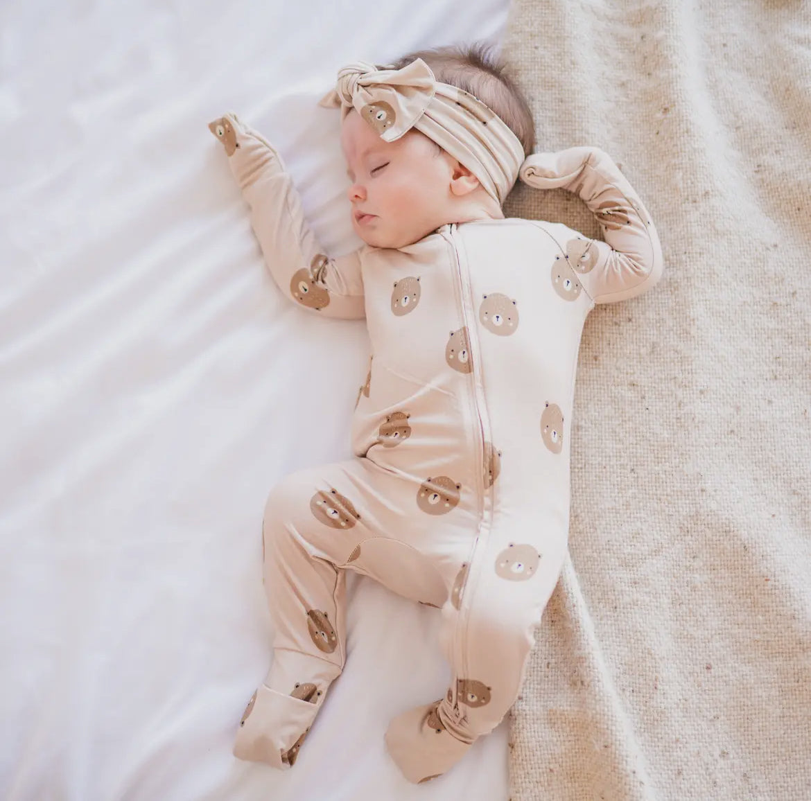 Teddy Bamboo 2-Way Convertible Zip Romper