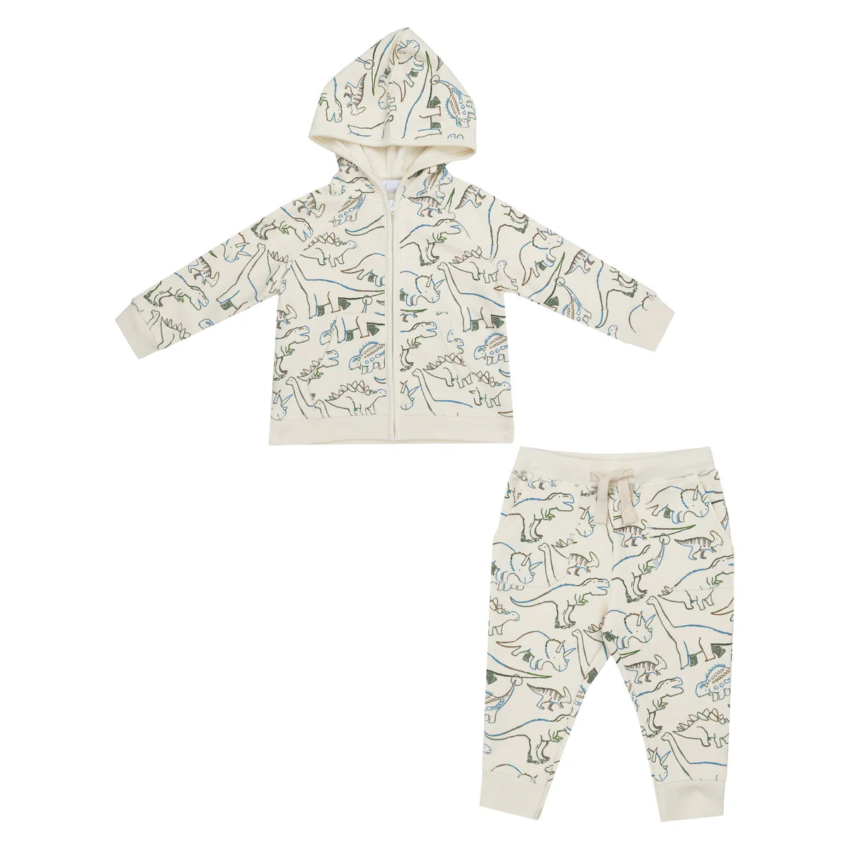 hoodie and jogger - artsy dinos