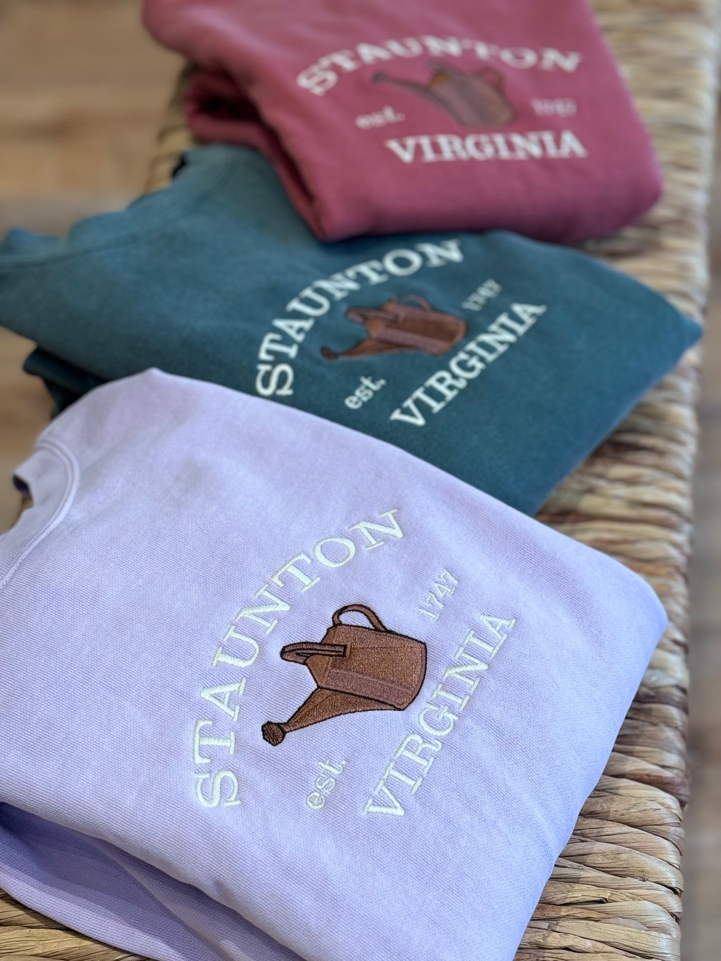 Staunton watering can on Comfort Colors