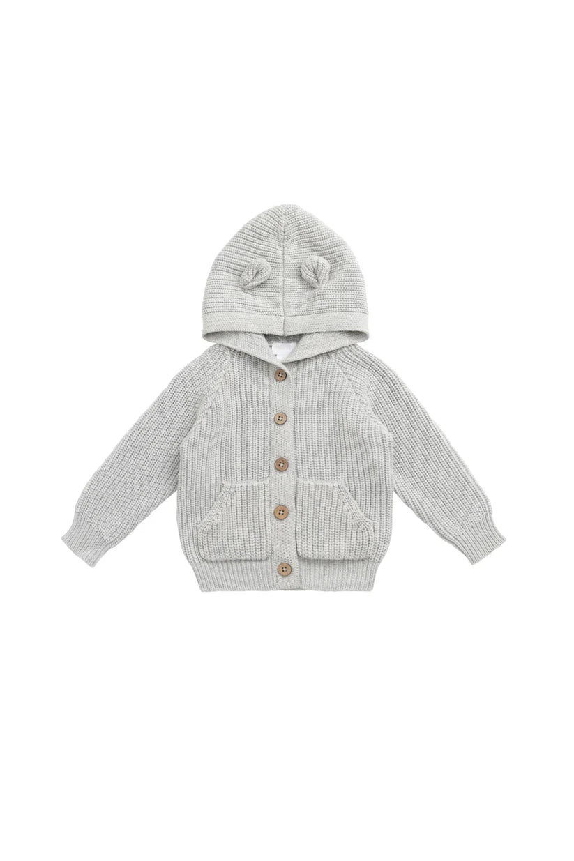 OG Bear Knit - Light Grey Marle