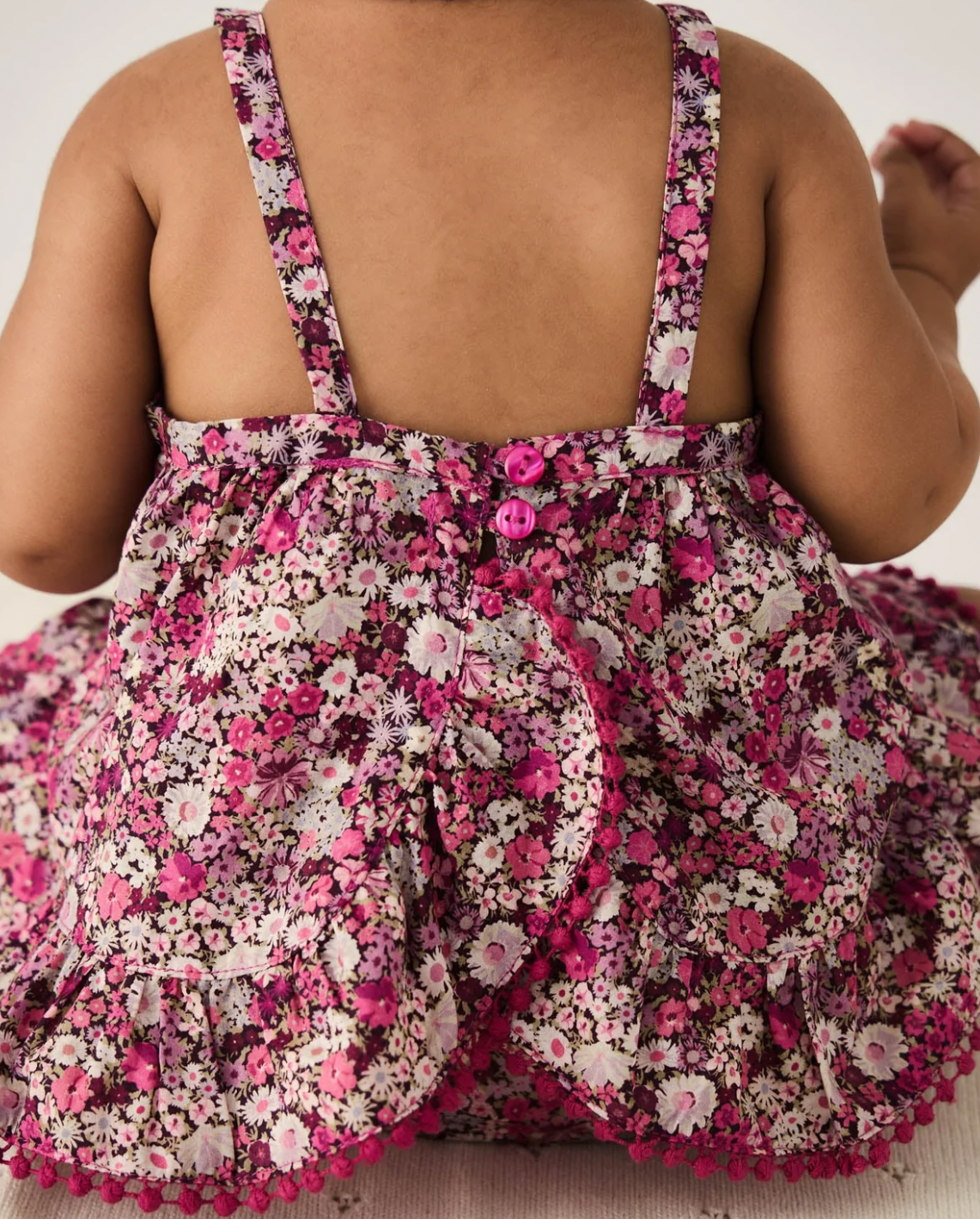 organic cotton zoe set - garden print