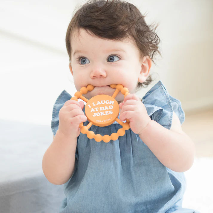 i laugh at dad jokes teether