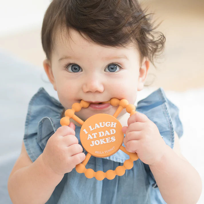 i laugh at dad jokes teether