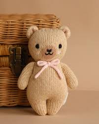 baby honey bear (blush bow)