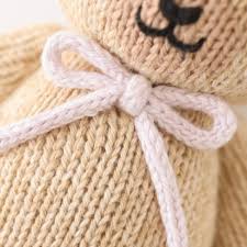 baby honey bear (blush bow)