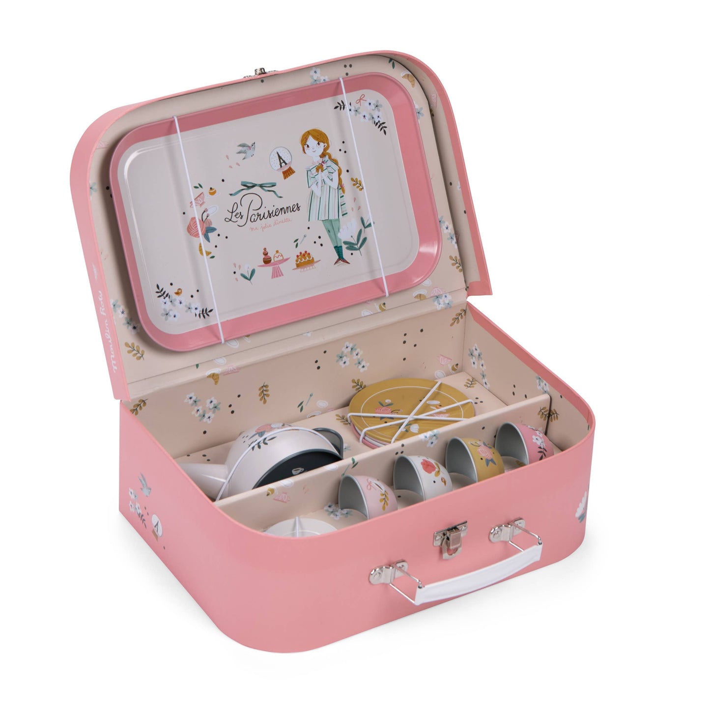 suitcase - new tea party metal set - the parisiennes