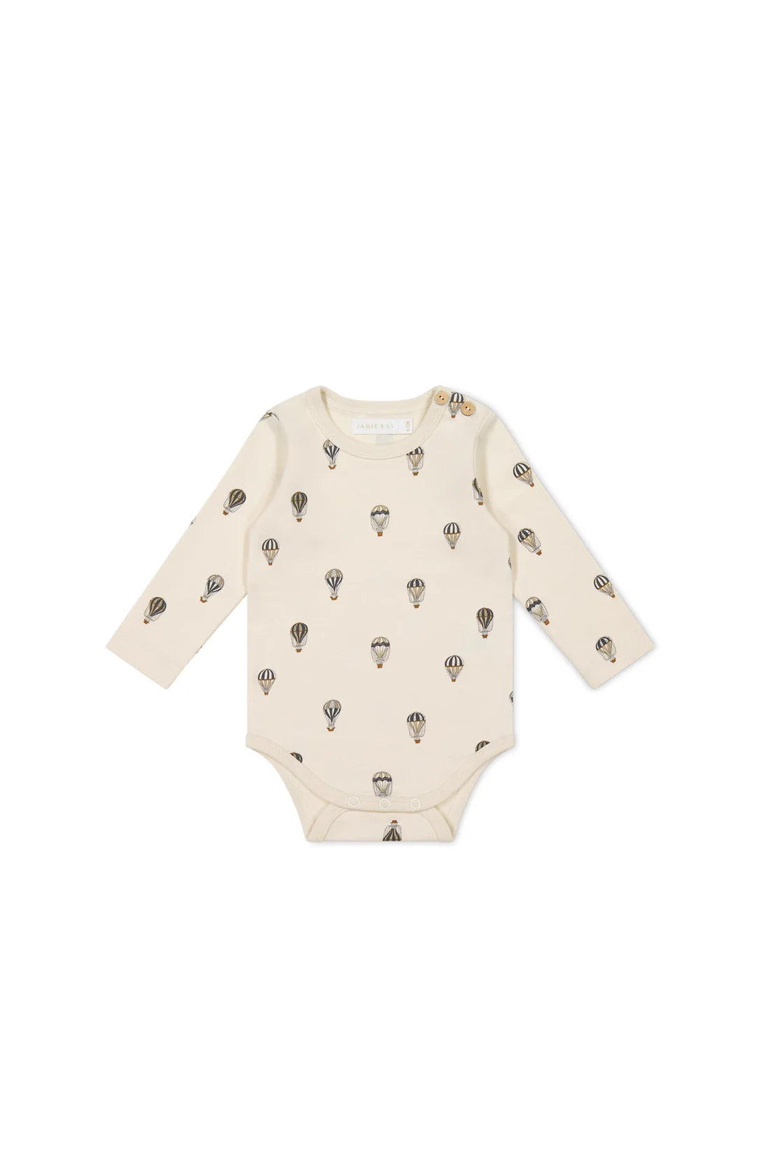 organic cotton fernley bodysuit - montgolfiere cloud