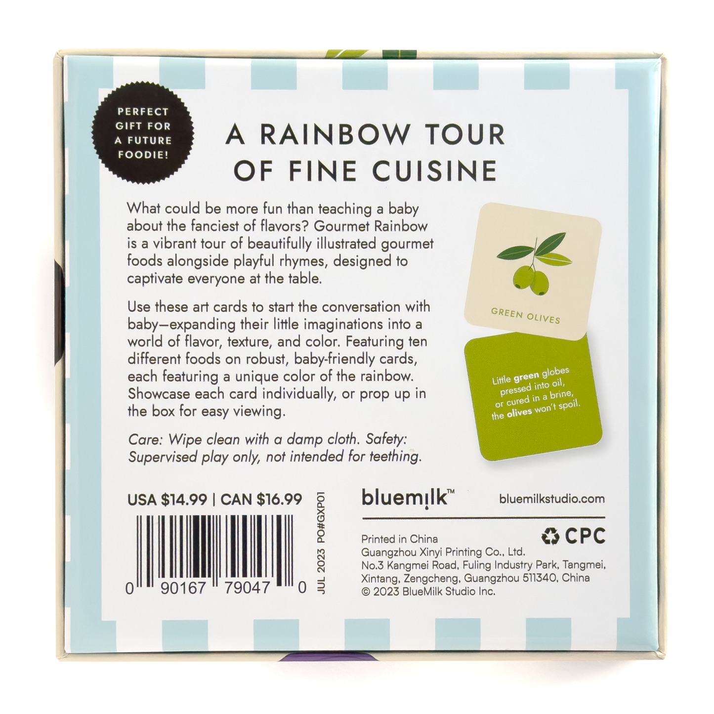 gourmet rainbow art cards