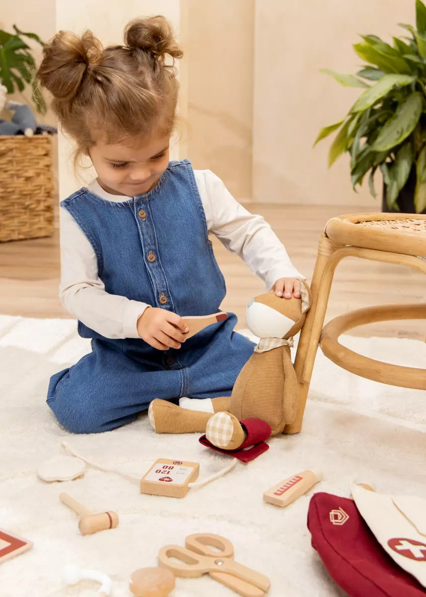 wooden doctor playset