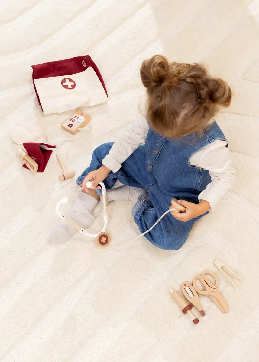 wooden doctor playset