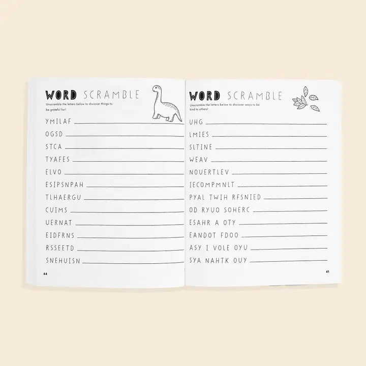 gratitude for kids activity book