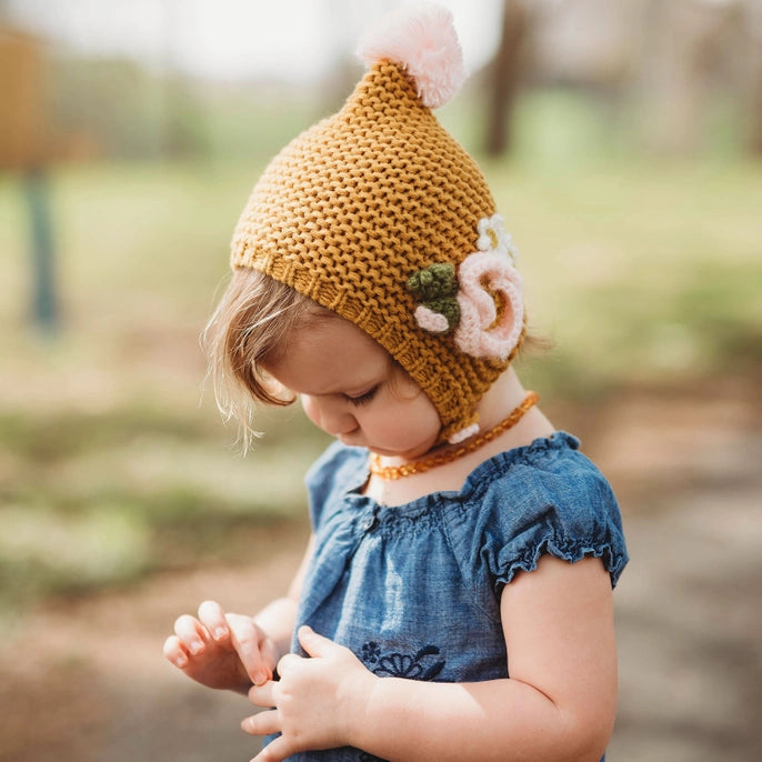 gold poppy bonnet