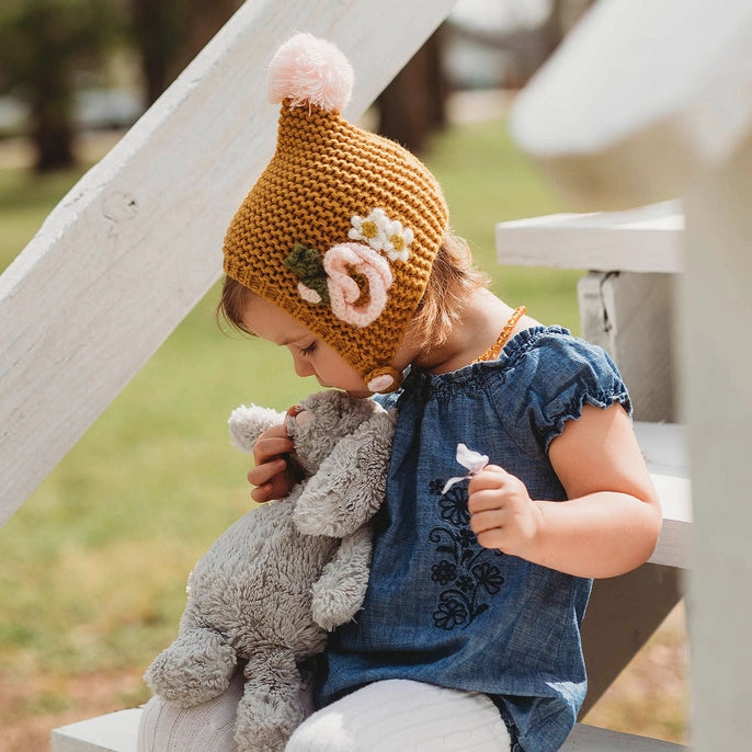 gold poppy bonnet