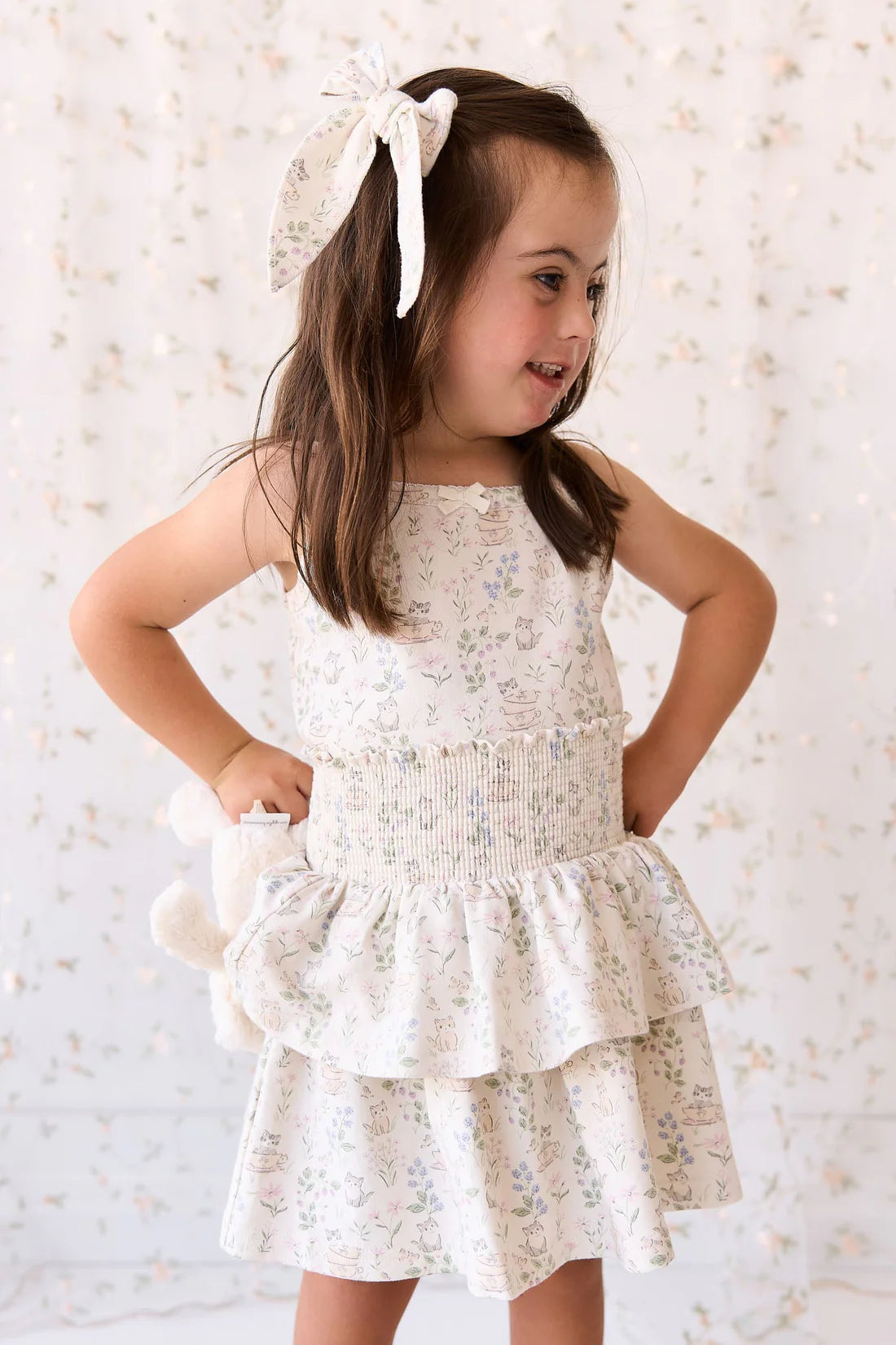 organic cotton ruby skirt - moons garden lavender