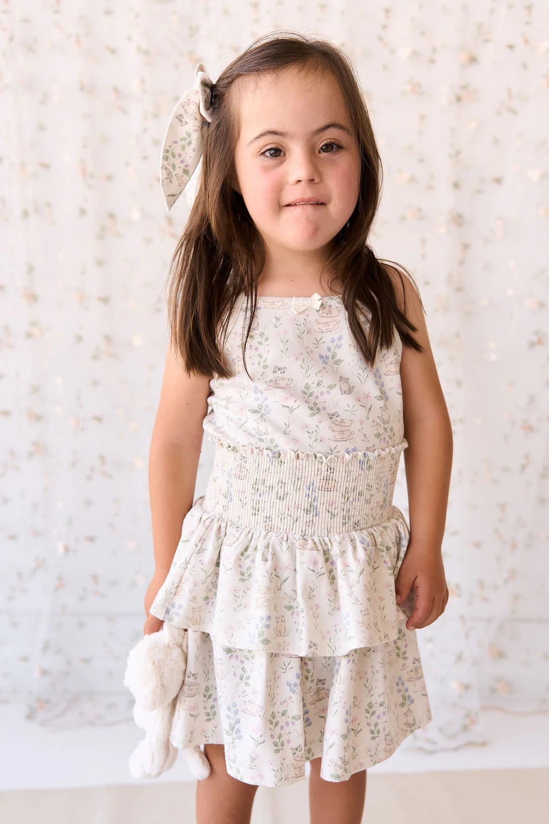 organic cotton ruby skirt - moons garden lavender