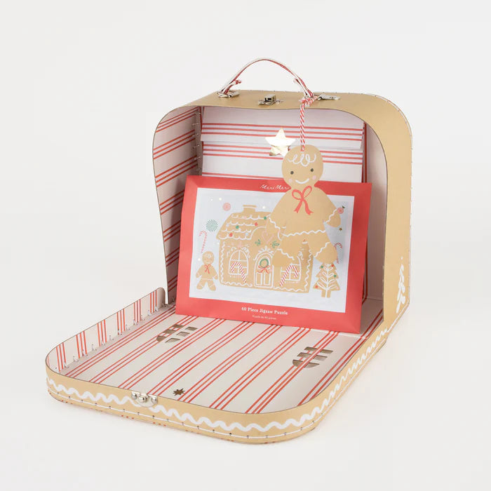 gingerbread christmas eve suitcase