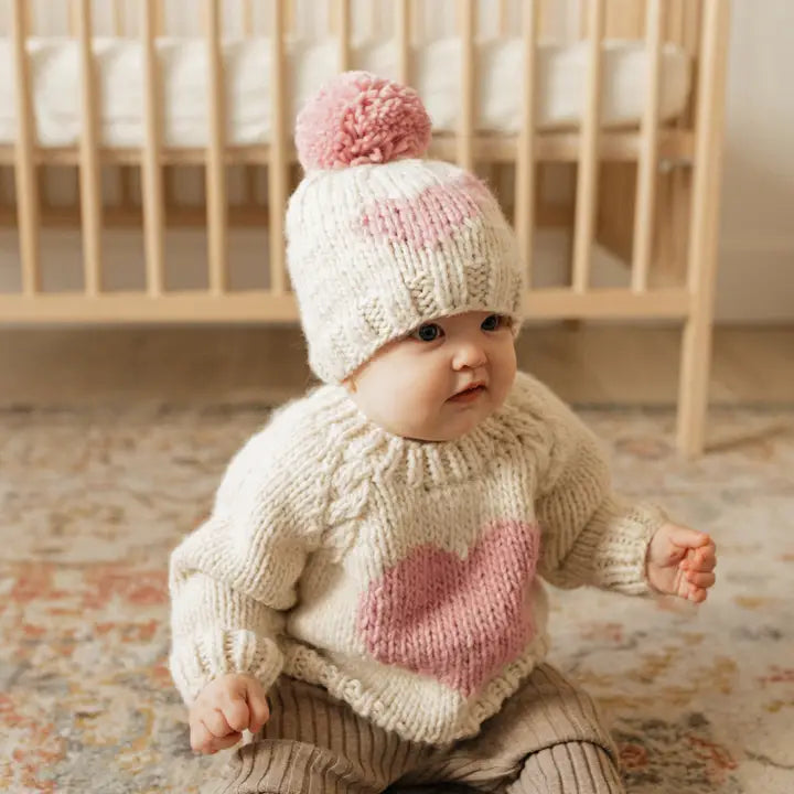 sweetheart crew neck sweater