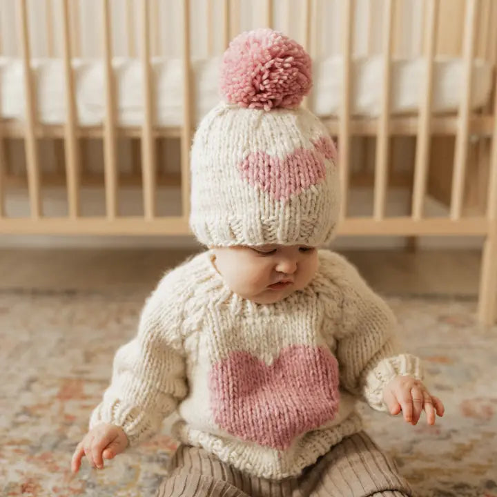 sweetheart crew neck sweater