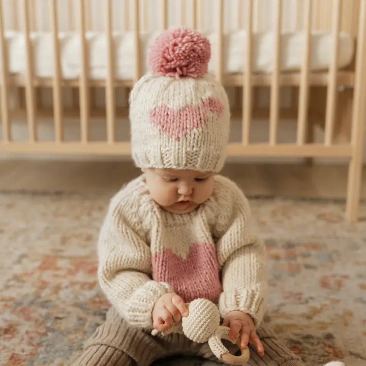 sweetheart crew neck sweater