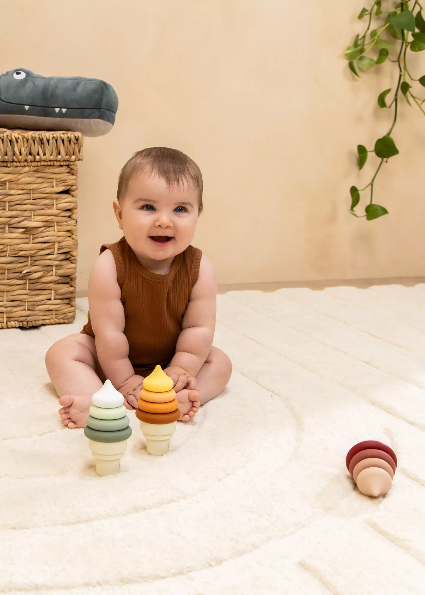 silicone stackable ice cream cones