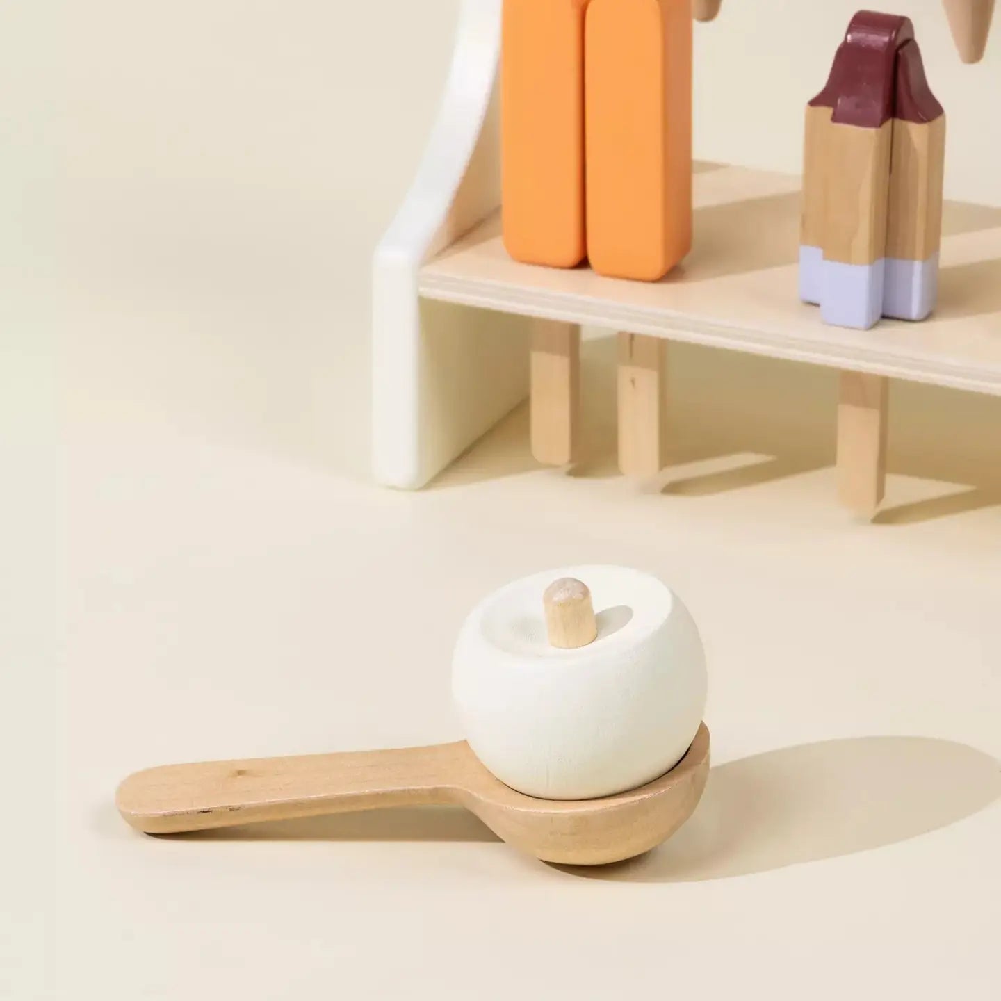 wooden ice cream stand