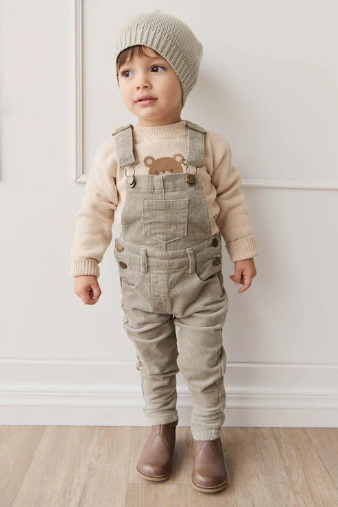 jordie cord overall - moss