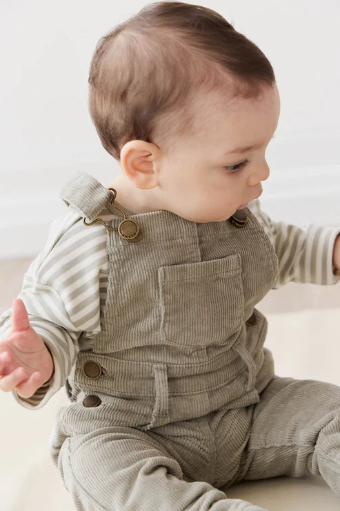 jordie cord overall - moss