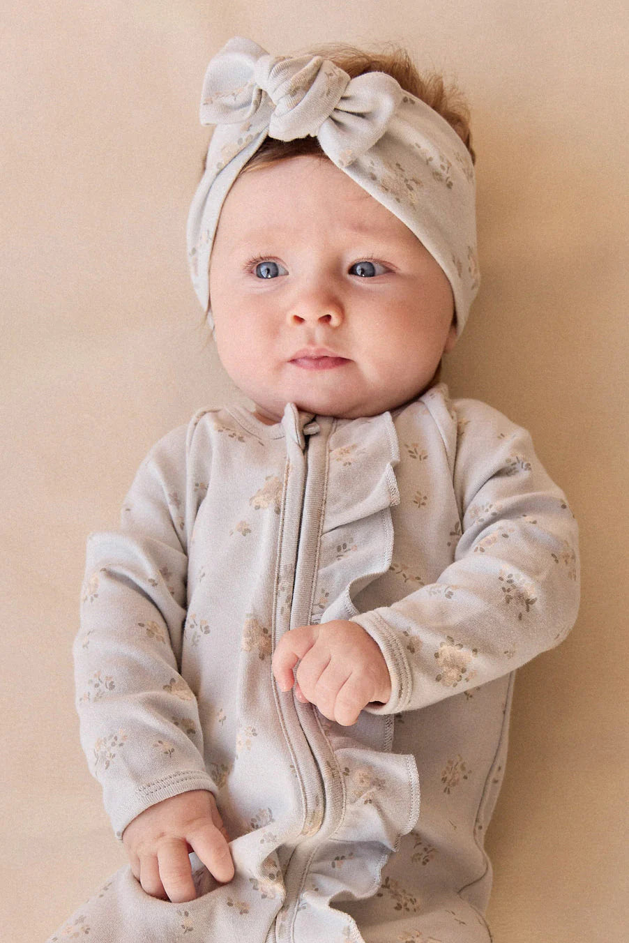 organic cotton melanie onepiece - petite fleur blue
