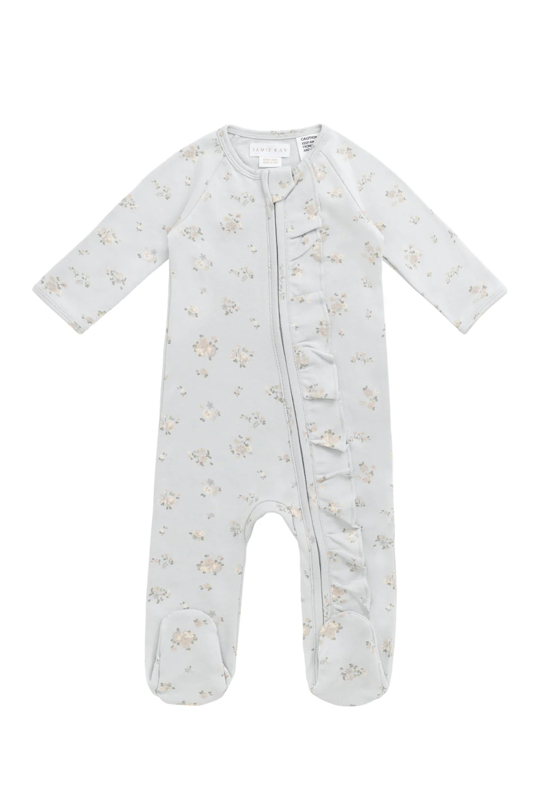 organic cotton melanie onepiece - petite fleur blue