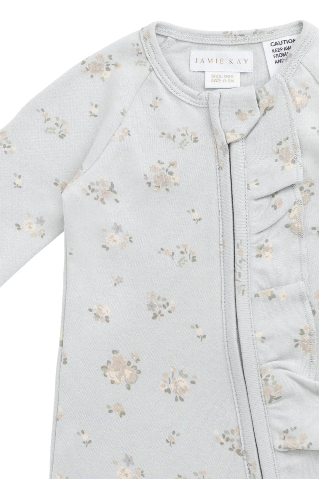 organic cotton melanie onepiece - petite fleur blue