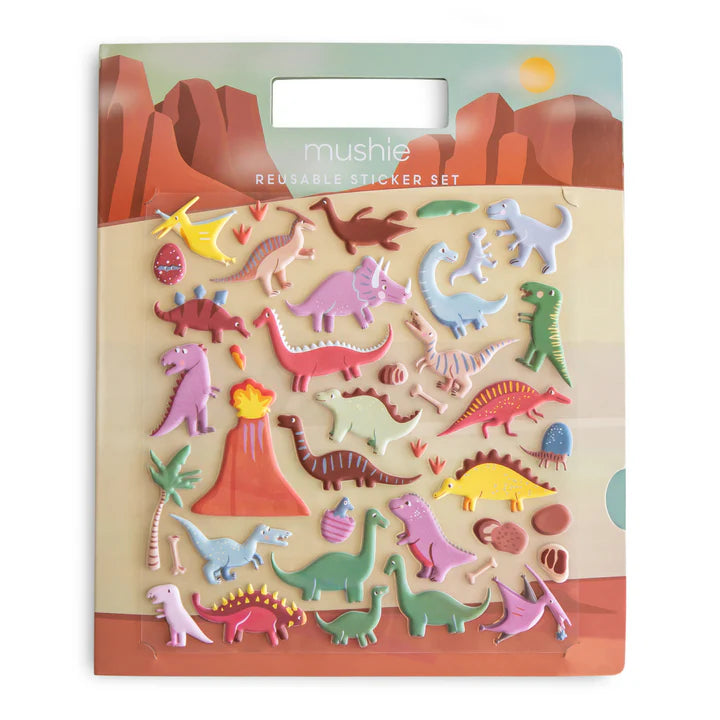 reusable stickers - dino