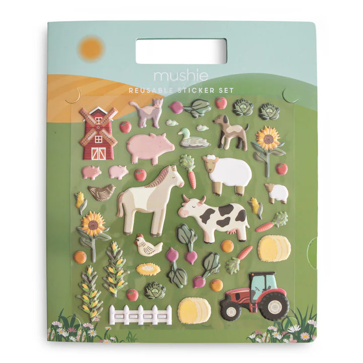reusable stickers set - farm