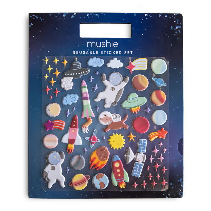 reusable stickers - space