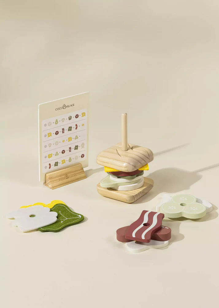 wooden stackable sandwich