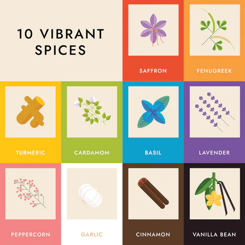 spice rainbow board book