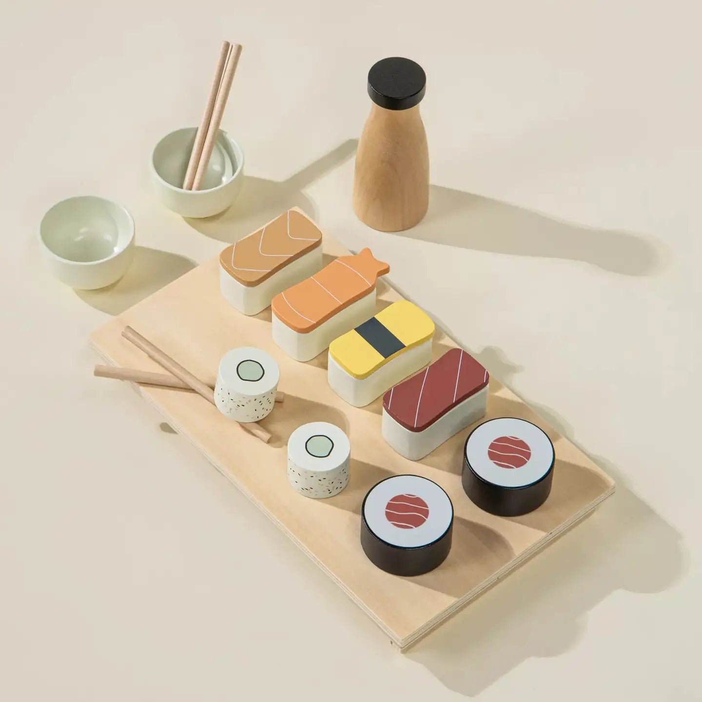 wooden sushi playset
