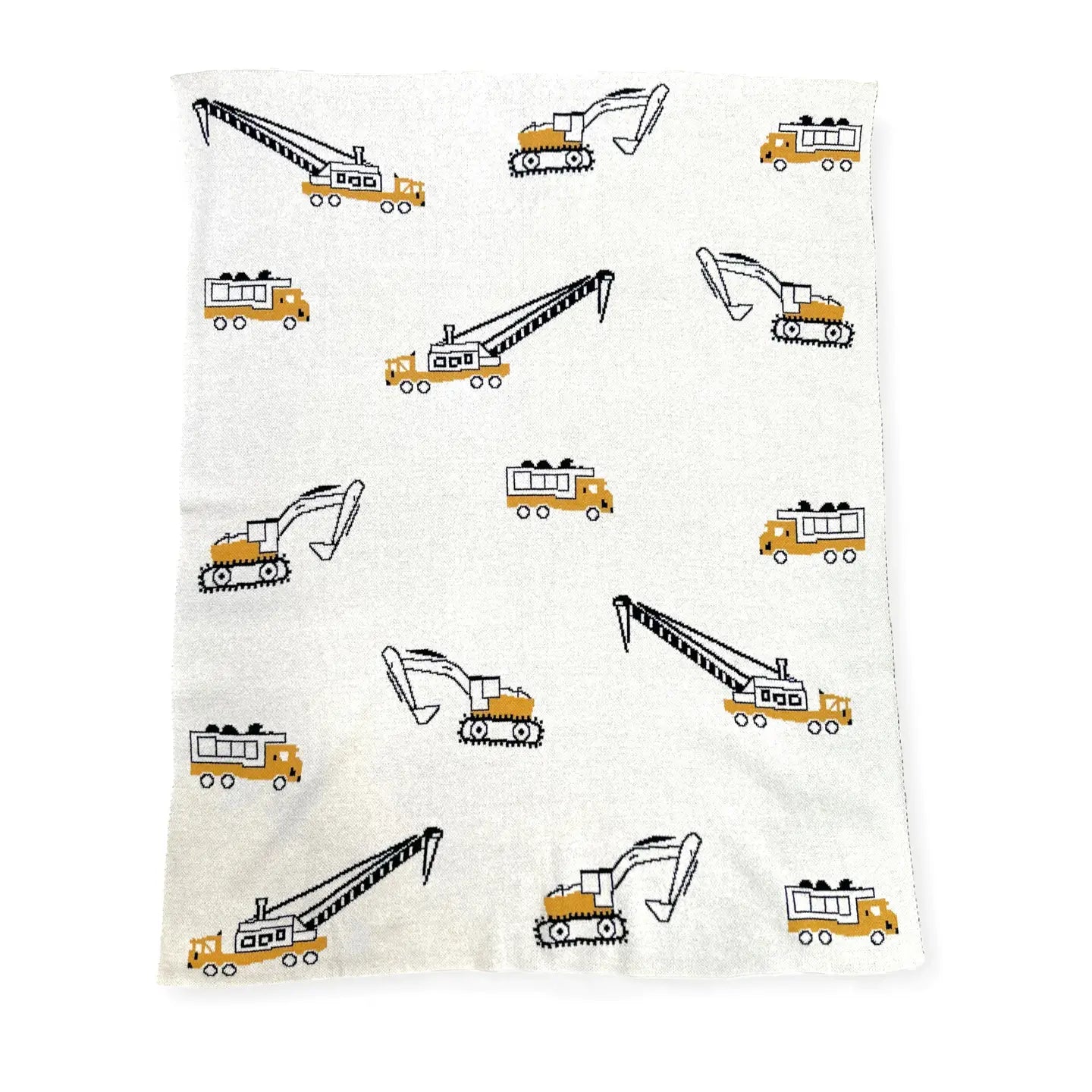 Trucks Jacquard Knitted Baby Blanket