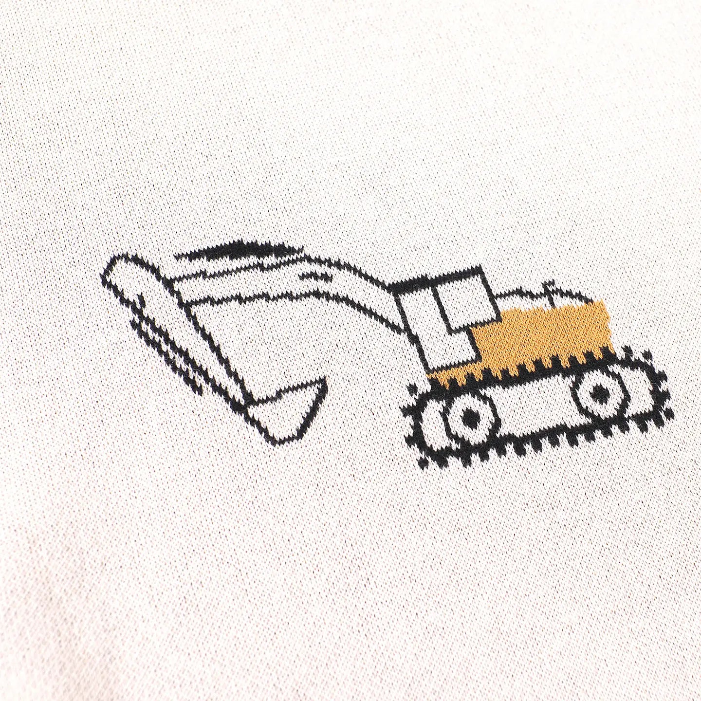 Trucks Jacquard Knitted Baby Blanket